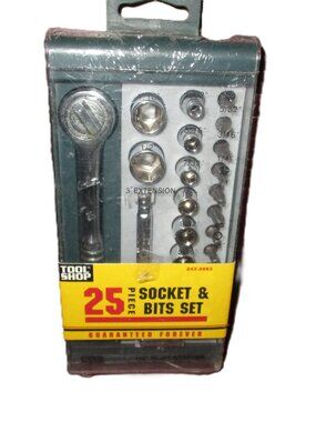 Tool Shop 25 Piece Socket & Bits Hand Tool Set
